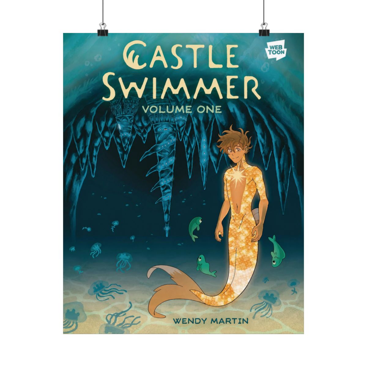 CASTLE SWIMMER GN VOL 01 Plus Bonus Artist Print - alternate angle 2, merchandise